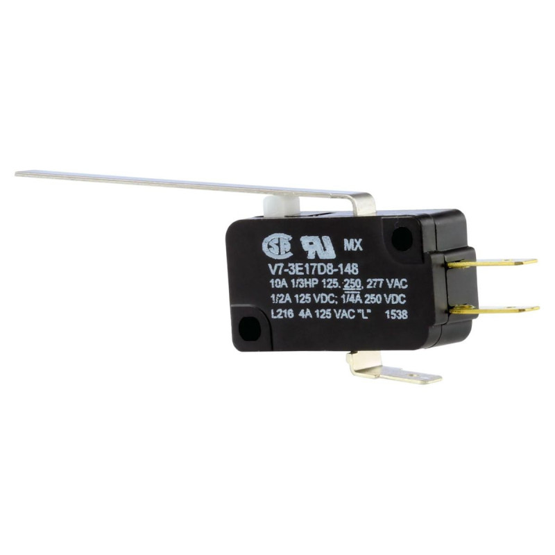 Honeywell (V7-3E17D8-148) Microswitch, Miniature, Straight Lever