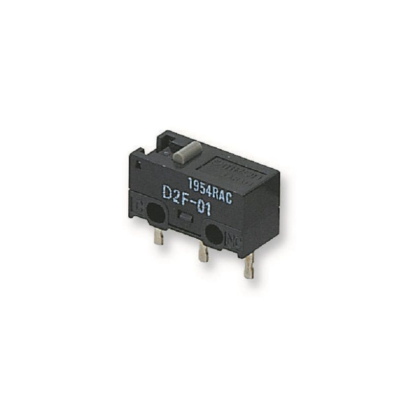 Omron (D2F) Microswitch, Snap Action, Plunger