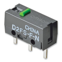 Omron (D2FS-F-N) Microswitch, Ultra Subminiature, Pin Plunger