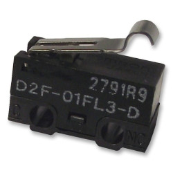 Omron (D2F01FL3D) Microswitch, Miniature, Simulated Roller Lever