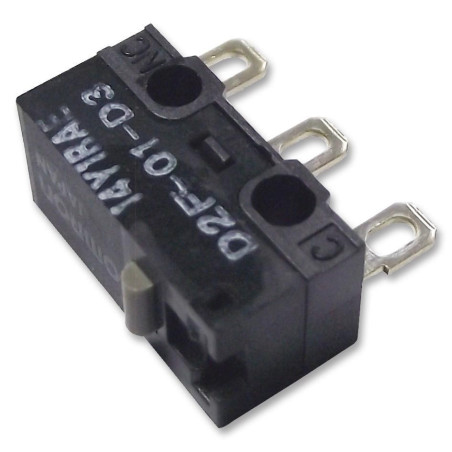 Omron (D2F01D3) Microswitch, Miniature, Plunger