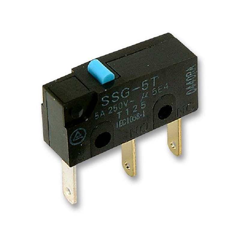 Omron (SSG-5L2P) Microswitch, Subminiature, Roller Lever