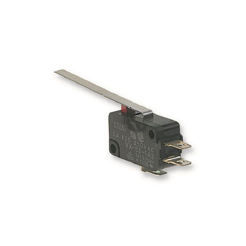 Omron (VX53-1A3) Microswitch, Miniature, Long Lever