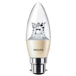 Philips Lighting (929001140202) LED Light Bulb, Filament Candle, BA22d / BC