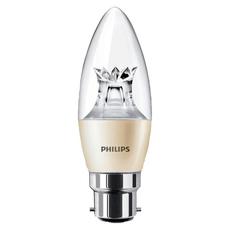 Philips Lighting (929001140202) LED Light Bulb, Filament Candle, BA22d / BC