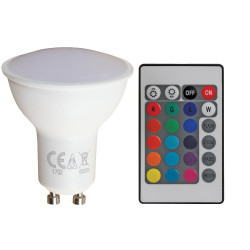 Multi Coloured LED Light Bulb, Pro Elec, Reflector , 3000 K, Dimmable