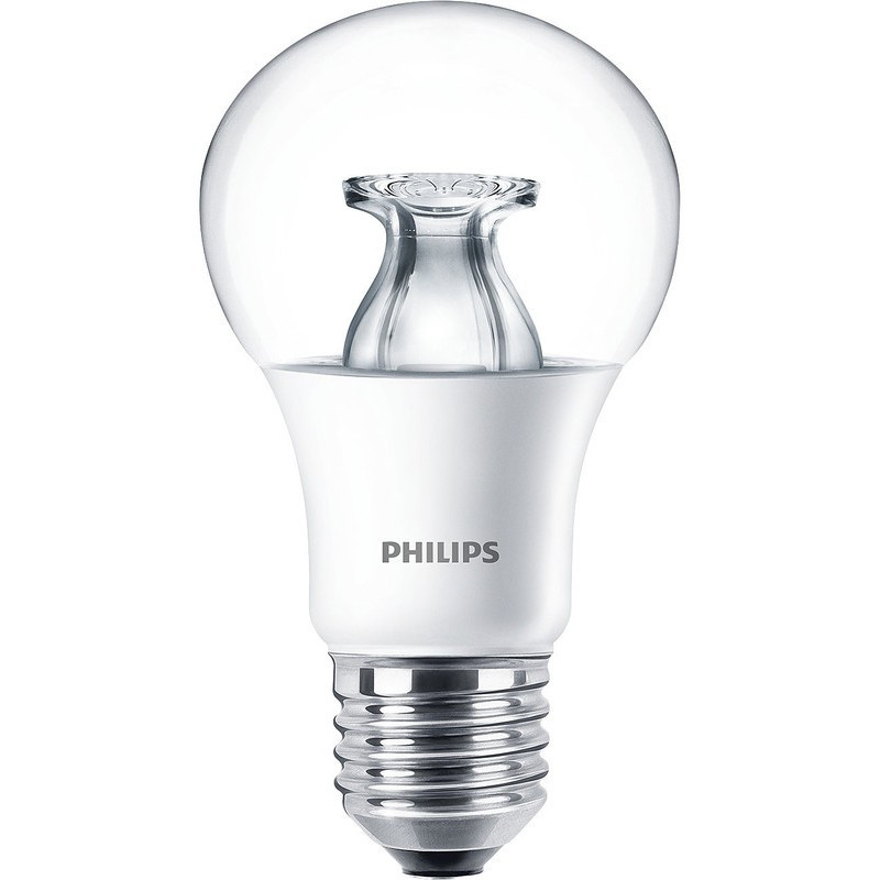 LED Light Bulb, Clear GLS, E27 / ES, Warm White, 2700 K, Dimmable,Philips