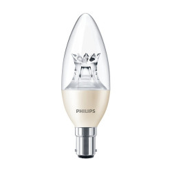 LED Light Bulb, Candle, B15d / SBC, Warm White, 2700 K, Dimmable