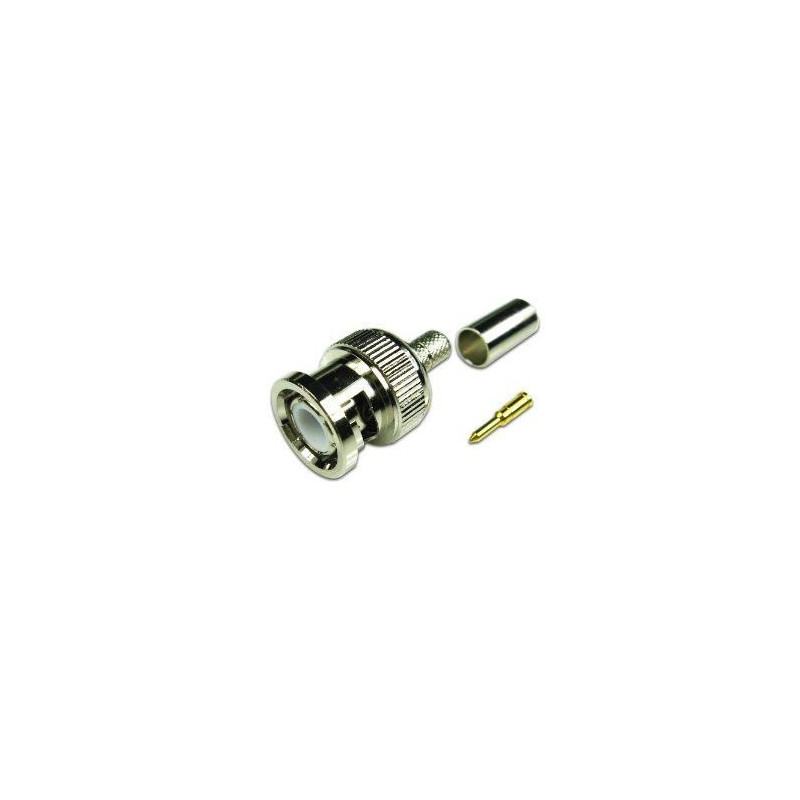 OEM CCTV BNC 3 Piece Male Crimp on Connector