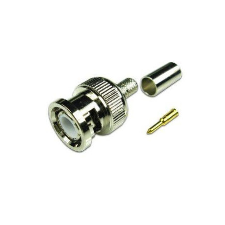 OEM CCTV BNC 3 Piece Male Crimp on Connector