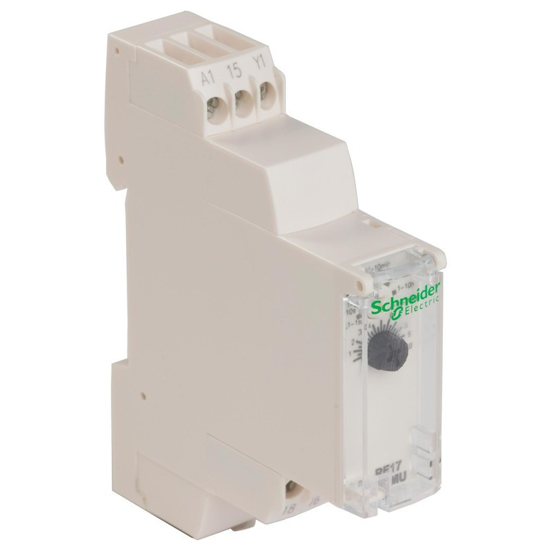 Time Delay Relay, IP50, IP40, IP20, 1 s, 100 h, Zelio Series, SPDT, 8 A