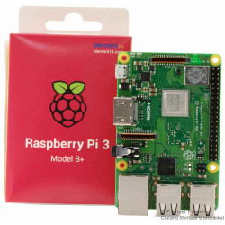 Raspberry Pi 3 Model B+, BCM2837B0 SoC, IoT, PoE Enabled