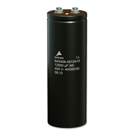 EPCOS (B43456A9228M000) Electrolytic Capacitor, Screw, 2200 µF, 400 V