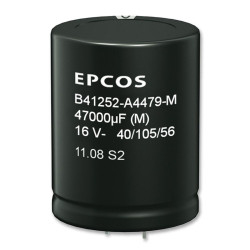 EPCOS (B41252A8478M000) Electrolytic Capacitor, Snap-in, 4700 µF, 63 V