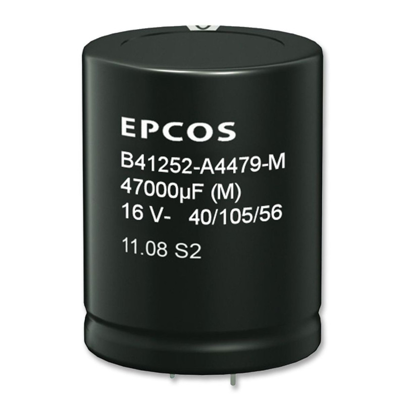 EPCOS (B41252A8109M000) Electrolytic Capacitor, Snap-in, 10000 µF, 63 V