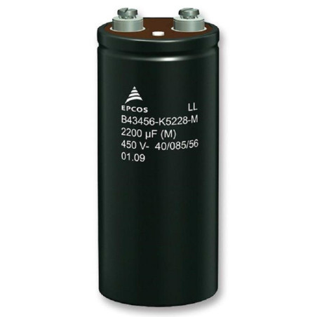 EPCOS (B43456A5158M000) Electrolytic Capacitor, Screw, 1500 µF, 450 V