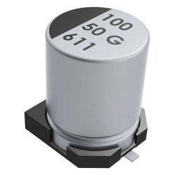 Kemet (EDK337M010A9MAA) SMD Aluminium Electrolytic Capacitor, 330 µF, 10 Vr