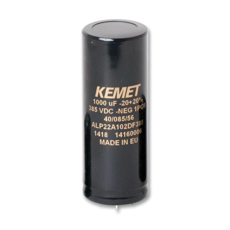 Kemet (ALT22A153DE063) Electrolytic Capacitor, Long Life, 15000 µF, 63 V