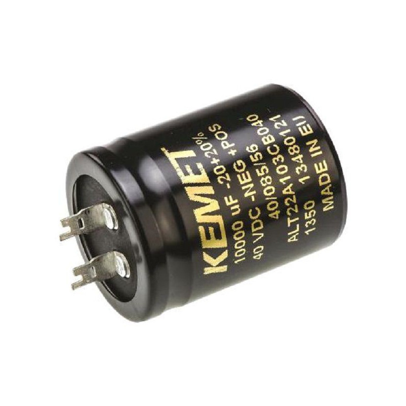 Kemet (ALT22A223DD040) Electrolytic Capacitor, Long Life, 22000 µF, 40 V