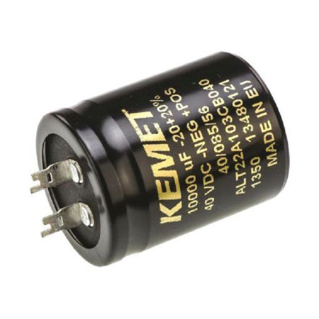 Kemet (ALT22A223DD040) Electrolytic Capacitor, Long Life, 22000 µF, 40 V