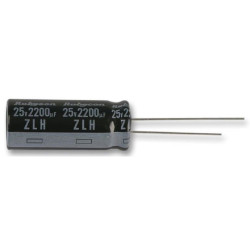 Rubycon (25ZLH470MEFC10X12.5) Electrolytic Capacitor, Miniature, 470µF, 25V