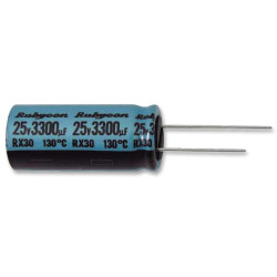 Rubycon (50RX302200M18X40) Electrolytic Capacitor, Miniature, 2200µF, 50V