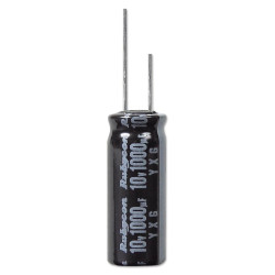 Rubycon (63YXG820MEFC18X25) Electrolytic Capacitor, Miniature, 820µF, 63V