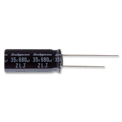 Rubycon (50ZLJ470M12.5X20) Electrolytic Capacitor, Miniature, 470µF, 50V