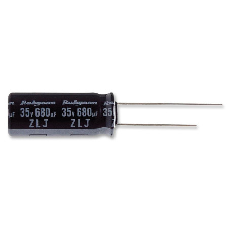 Rubycon (50ZLJ470M12.5X20) Electrolytic Capacitor, Miniature, 470µF, 50V