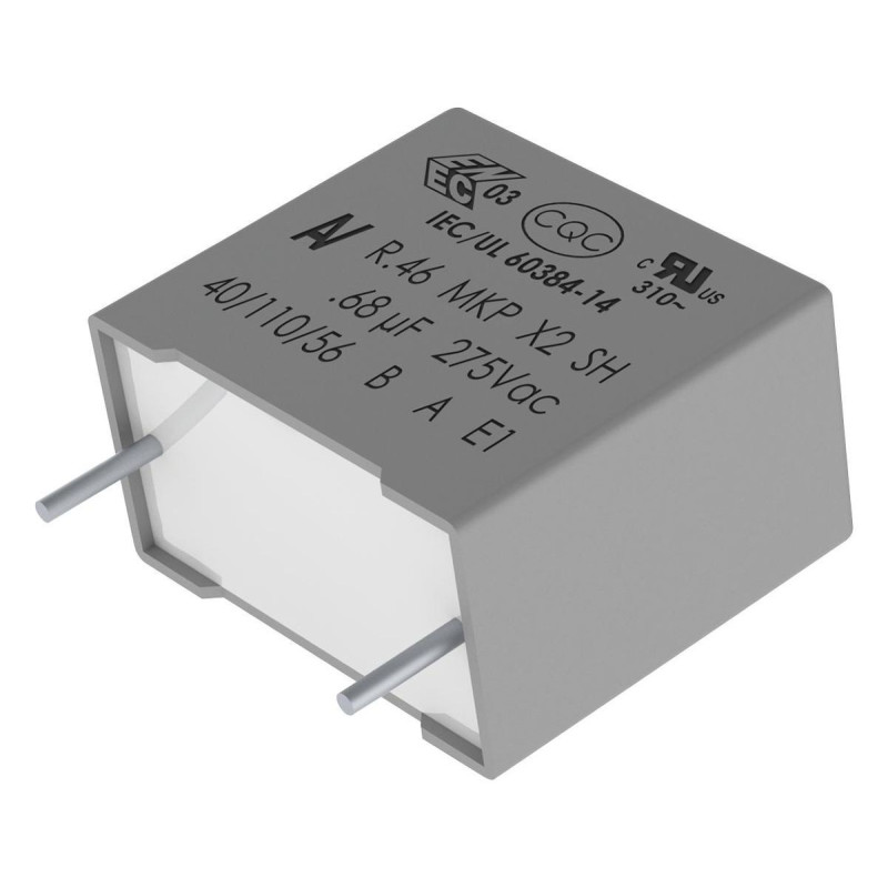 Kemet (R46KI310050M1K) Safety Capacitor, 0.1 µF, ± 10%, X2, Through Hole