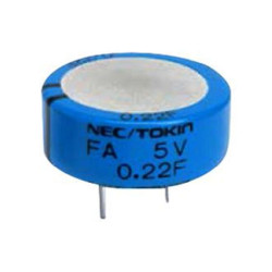 Kemet (FA1A224ZF) Supercapacitor, EDLC, 0.22 F, Radial Leaded, -20%