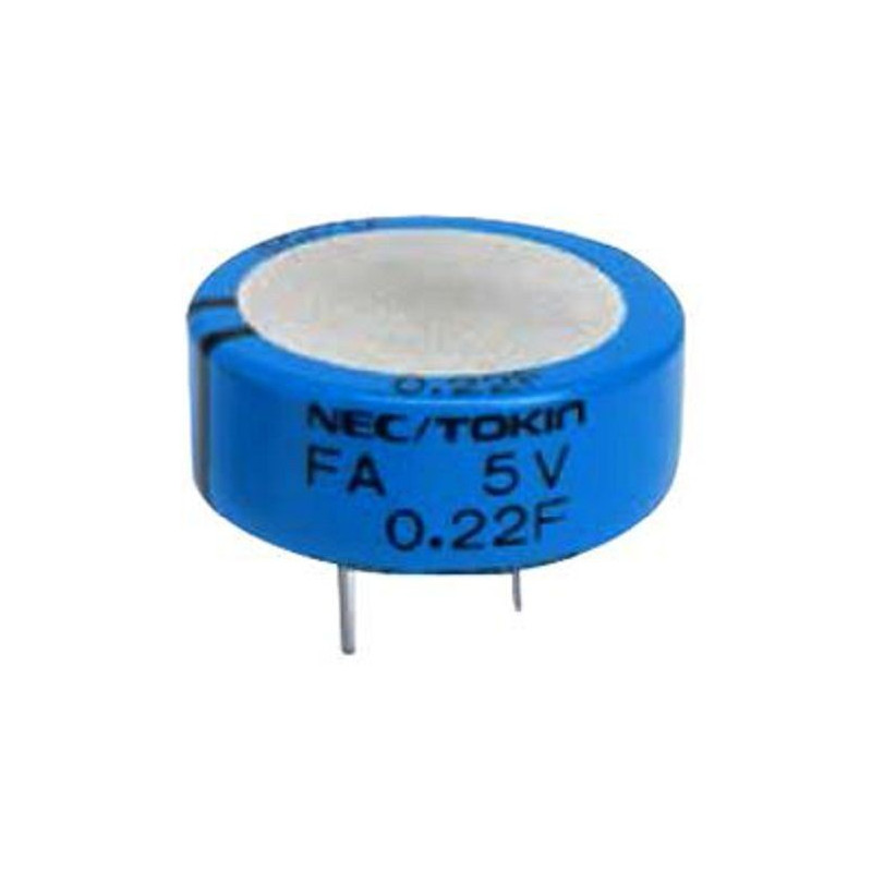 Kemet (FA1A224ZF) Supercapacitor, EDLC, 0.22 F, Radial Leaded, -20%