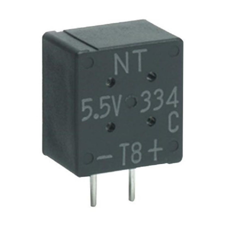 Kemet (FM0H224ZF) Supercapacitor, EDLC, 0.22 F, Radial Leaded, -20%