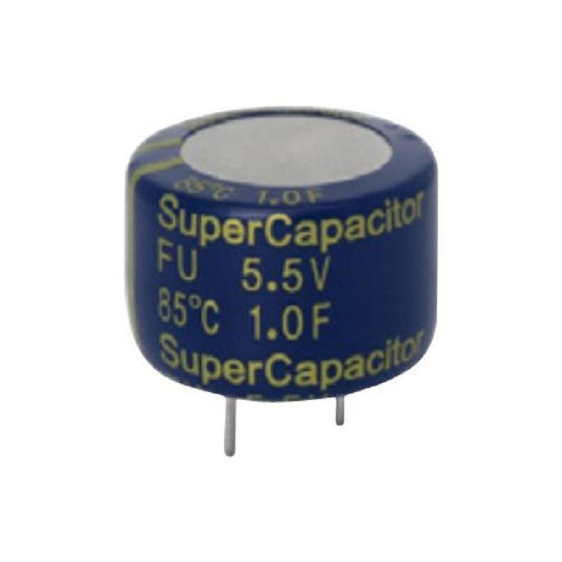 Kemet (FU0H105ZF) Supercapacitor, 1 F, Radial Leaded, -20%