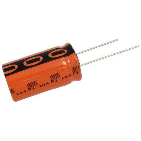 Vishay (MAL223091001E3) Supercapacitor, 40 F, Radial Leaded, -20%