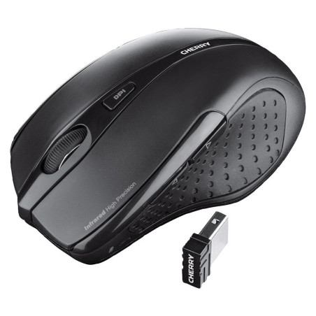 Cherry (JW-T0100) Laser Mouse, Standard, Wireless, USB Receiver, Black