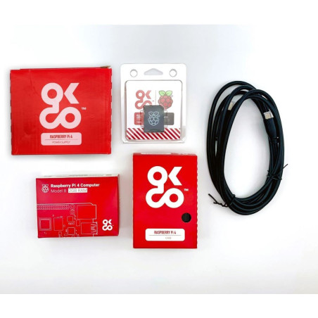 OKdo (201-2262)  Raspberry Pi 4 4GB Basic Kit with Universal Power Supply