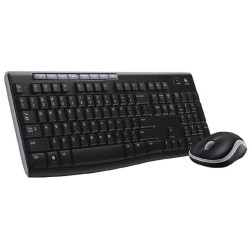 Logitech (920-004523) Keyboard, 3 Button Mouse, Wireless, QWERTY, 2.4GHz