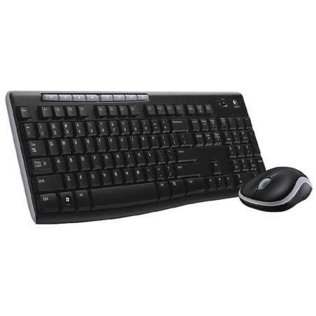 Logitech (920-004523) Keyboard, 3 Button Mouse, Wireless, QWERTY, 2.4GHz