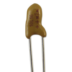 Vishay (489D106X0016C1VE3) Tantalum Capacitor, Resin Coated, 10 µF, 16 V