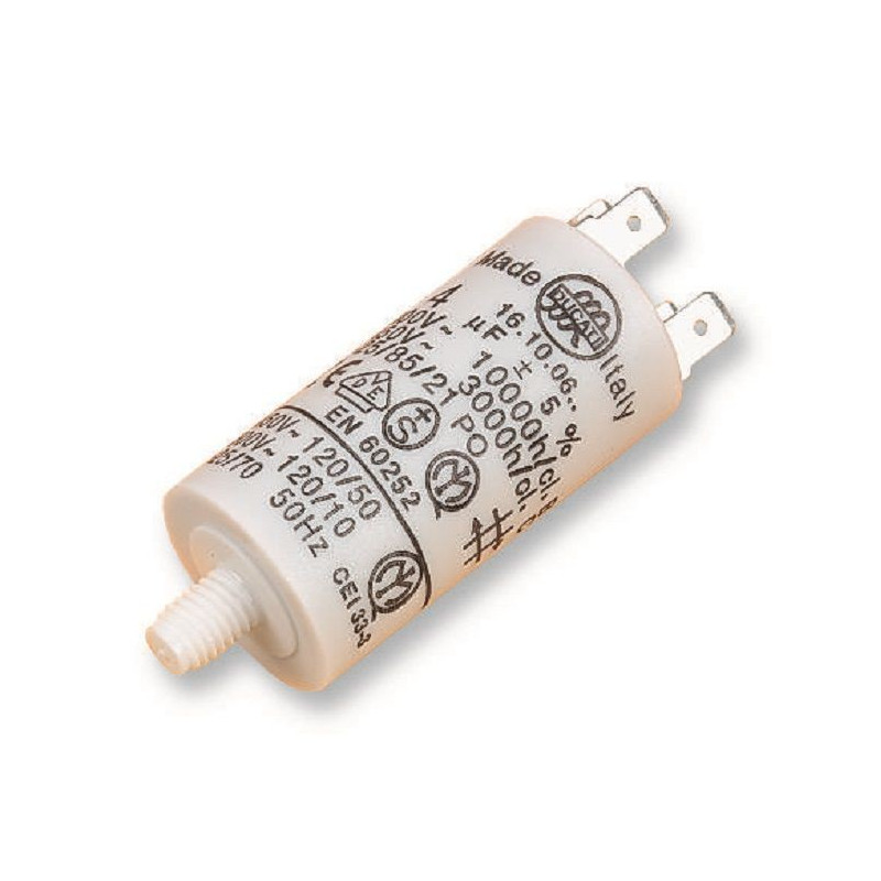 Ducati (4.16.10.30.64) Motor Run Capacitor, Metallized PP, Can, 50 µF, ± 5%