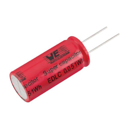 Wurth Elektronik (850617022002) Supercapacitor, 50 F,  -10%, +30%