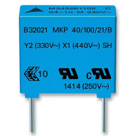 Epcos (B32021A3332M000) Safety Capacitor, 3300 pF, ± 20%