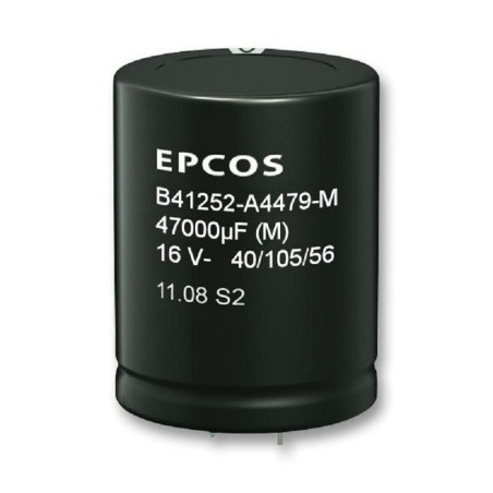 Epcos (B41252A9108M000) Electrolytic Capacitor, Snap-in, 1000 µF