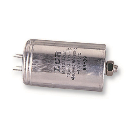 LCR Components (MR4/420B 4UF/440VAC) Motor Run Capacitor, 4 µF, ± 10%