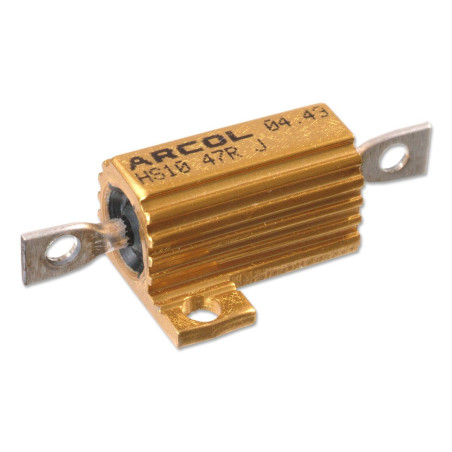 Arcol (HS25 10R J) Resistor, Axial Leaded, 10 ohm, 25 W, ± 5%, 550 V