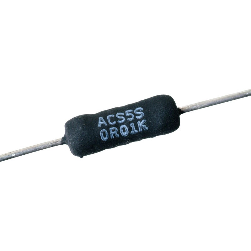 Arcol (ACS5SR1J) Through Hole Resistor, Silicone Coated, 0.1 ohm