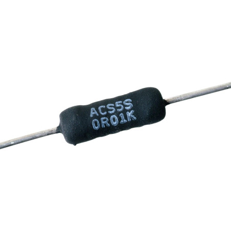 Arcol (ACS5SR1J) Through Hole Resistor, Silicone Coated, 0.1 ohm