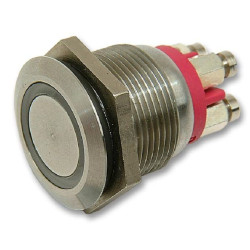 Bulgin Limited (MPI002/TERM/AM) Vandal Resistant Switch, 19.2 mm, SPST-NO