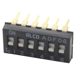 Alcoswitch (ADF0604HL) DIP / SIP Switch, SPST, 24 V, 100 mA